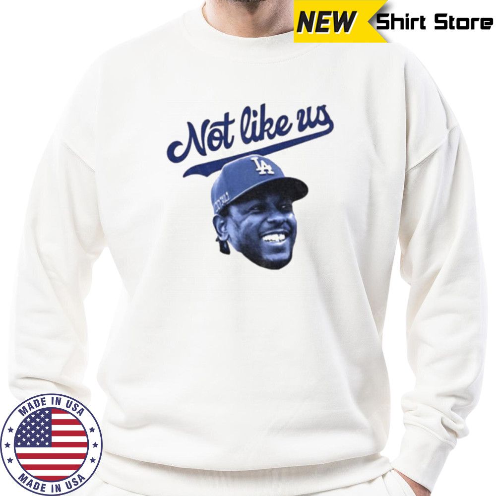 Kendrick Lamar big head Los Angeles Dodgers MLB Baseball not like us shirt Hoodie