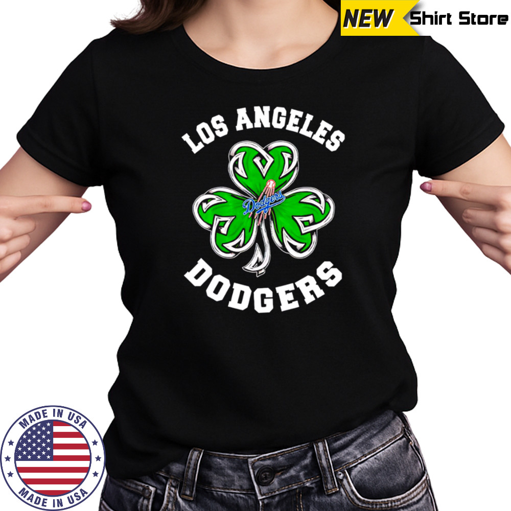 Los Angeles Dodgers Three Leaf Clover St Patrick’s Day Baseball shirt Women's T-shirt