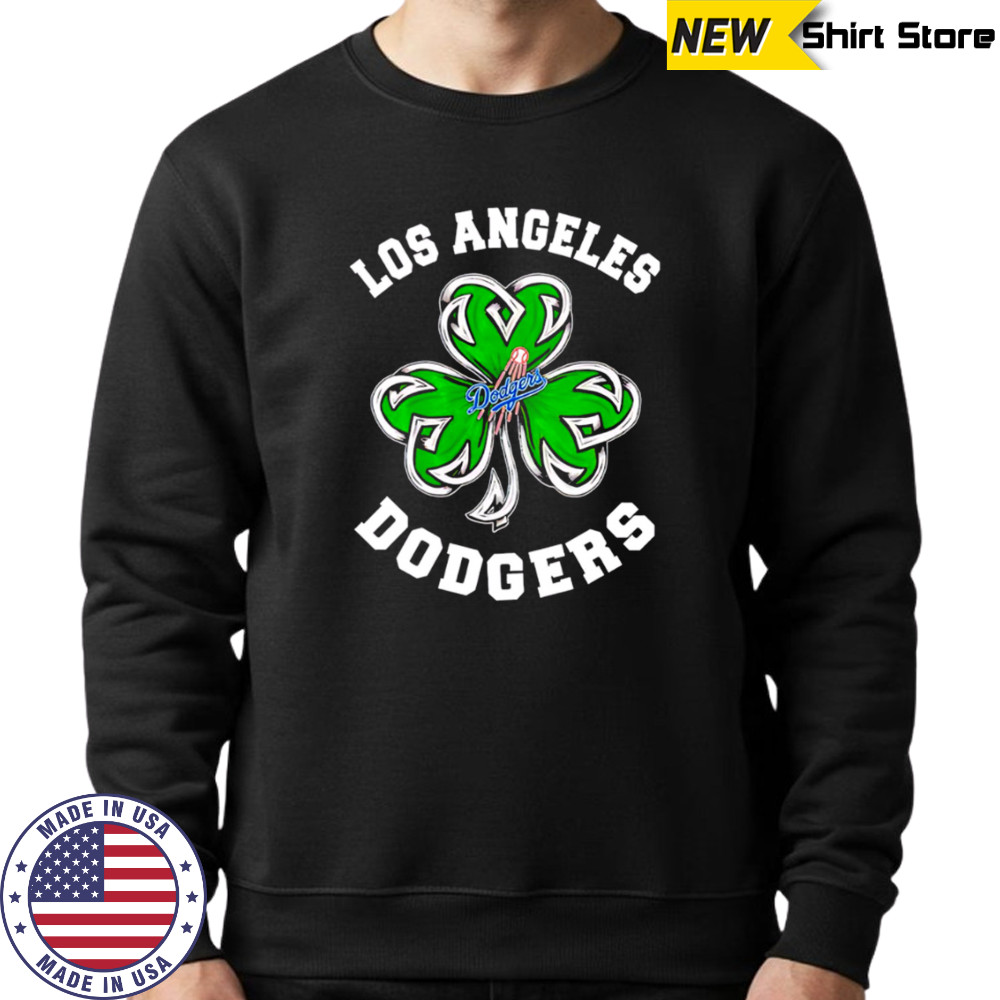 Los Angeles Dodgers Three Leaf Clover St Patrick’s Day Baseball shirt Hoodie