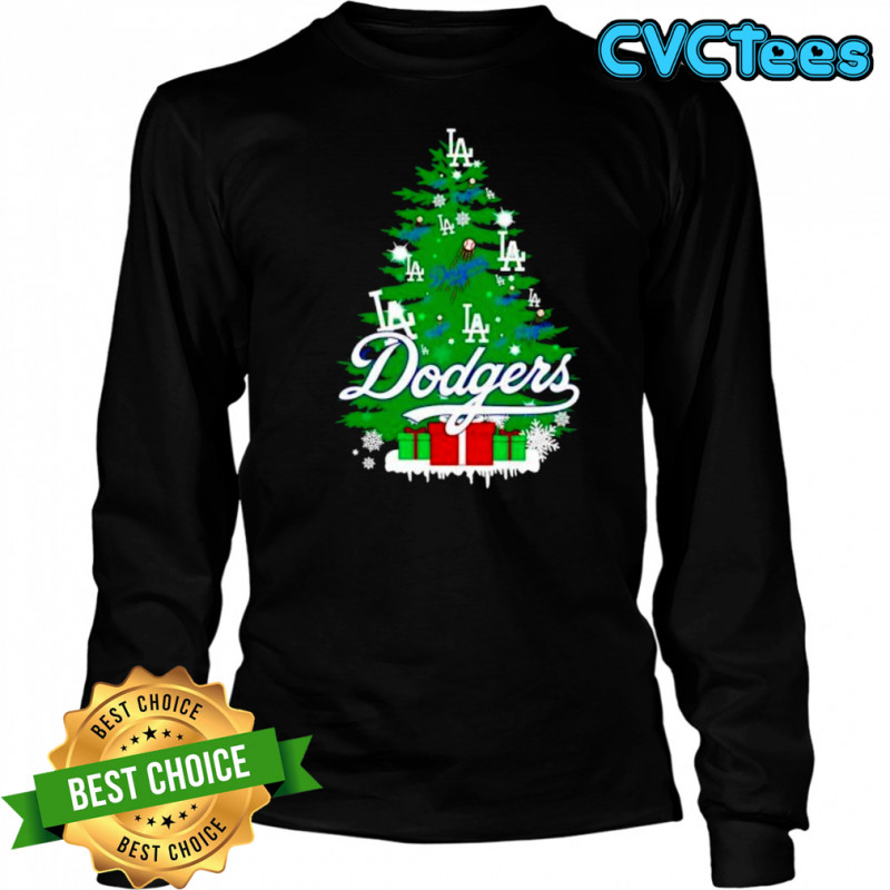 Los Angeles Dodgers Xmas Tree shirt Long Sleeved