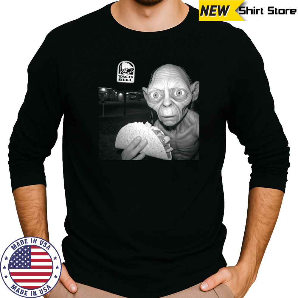 Lotr Gollum Taco Bell Funny Crossover Shirt Long Sleeved