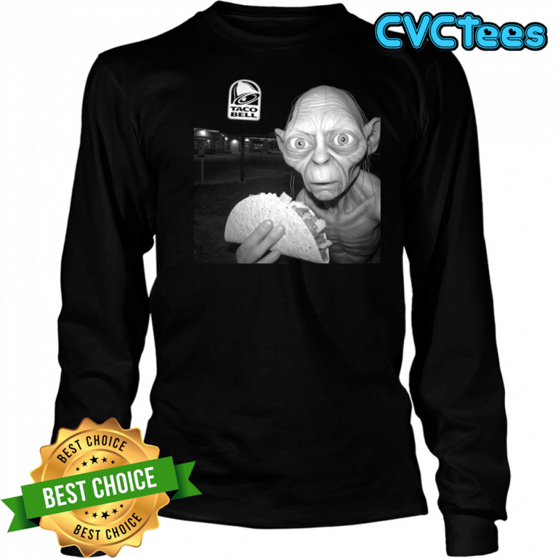 Lotr Gollum Taco Bell Funny Crossover Shirt Long Sleeved