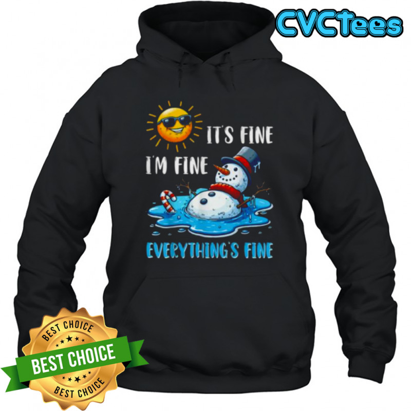Melting Snowman Christmas In July Summer Humor Shirt Hoodie