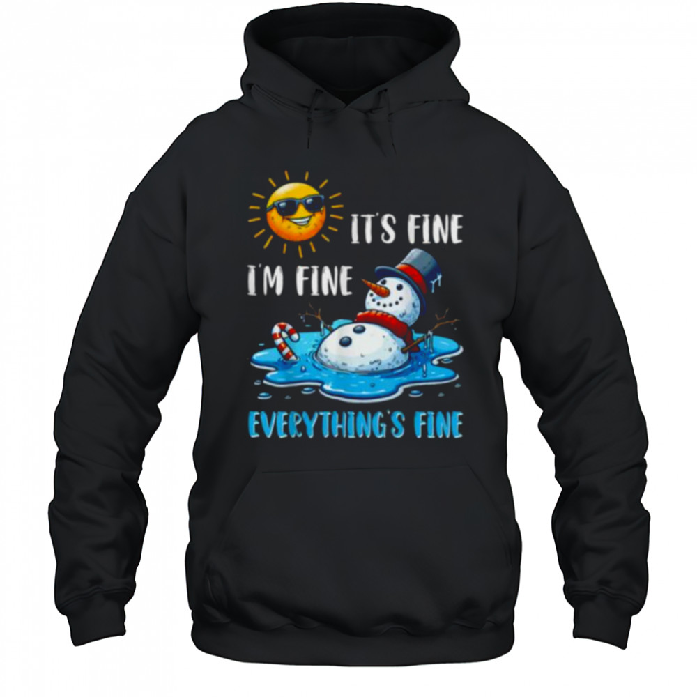 Melting Snowman Christmas In July Summer Humor Shirt Hoodie