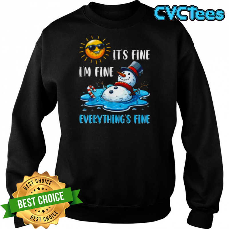 Melting Snowman Christmas In July Summer Humor Shirt Sweatshirt
