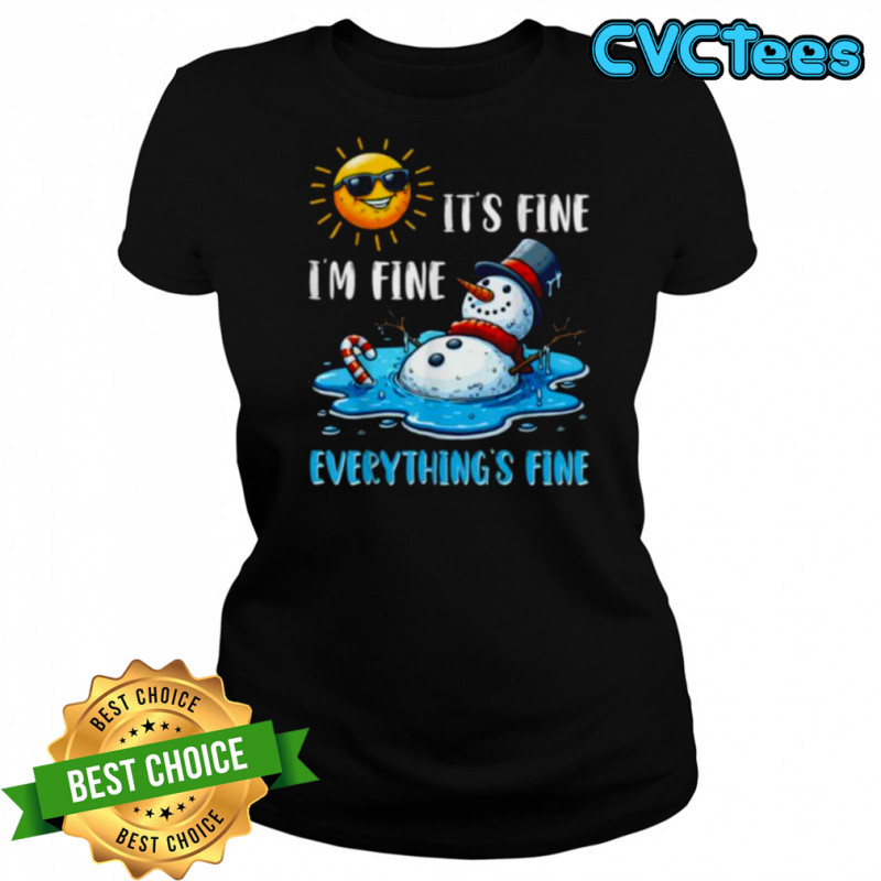 Melting Snowman Christmas In July Summer Humor Shirt Women's T-shirt