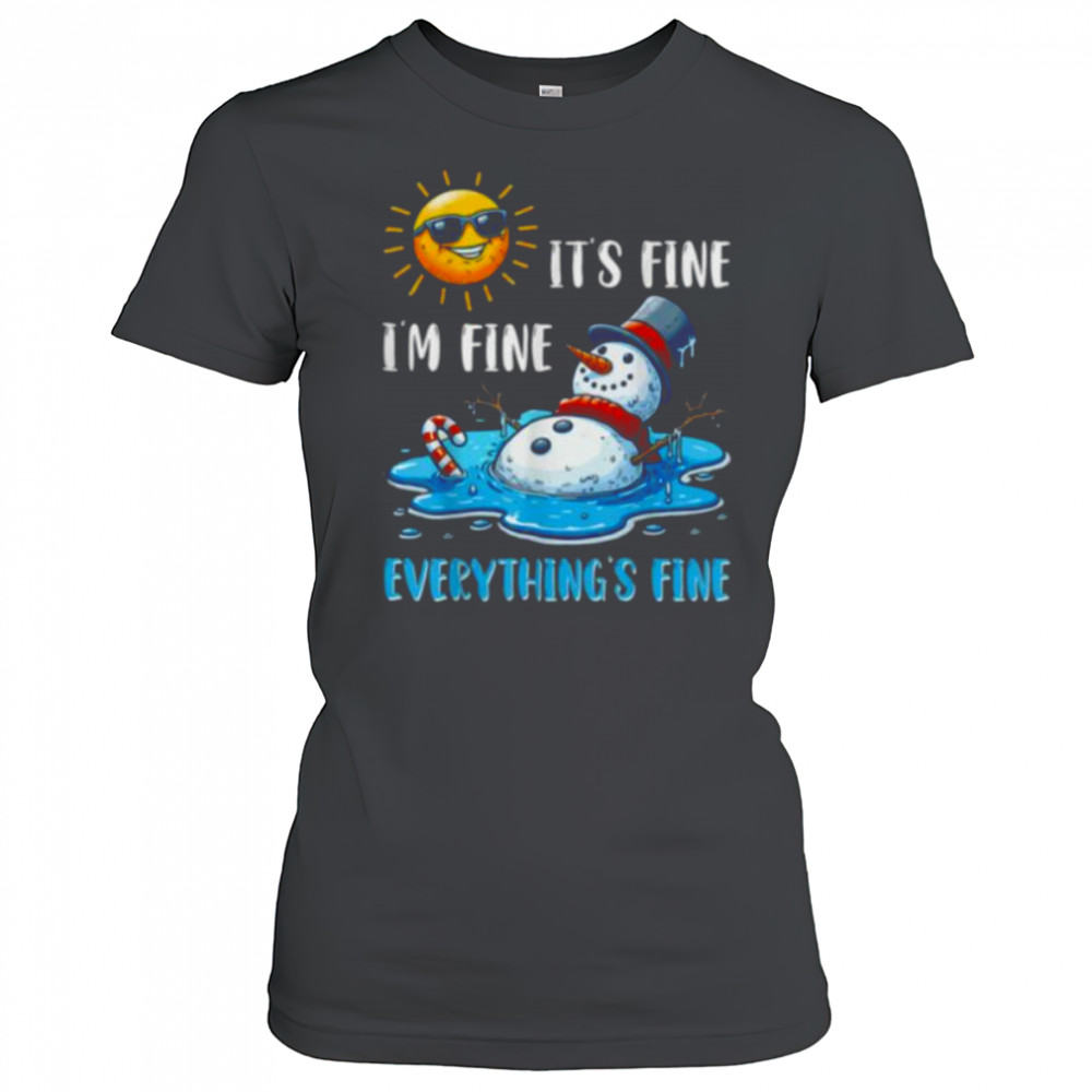 Melting Snowman Christmas In July Summer Humor Shirt Women's T-shirt