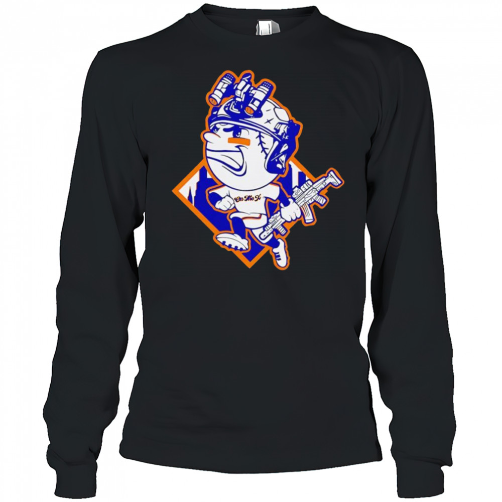 Mr Met on the X shirt Long Sleeved