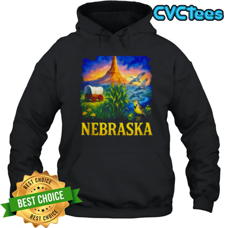 Nebraska State Heritage Resident Pride Meadowlark Chimney Shirt Hoodie