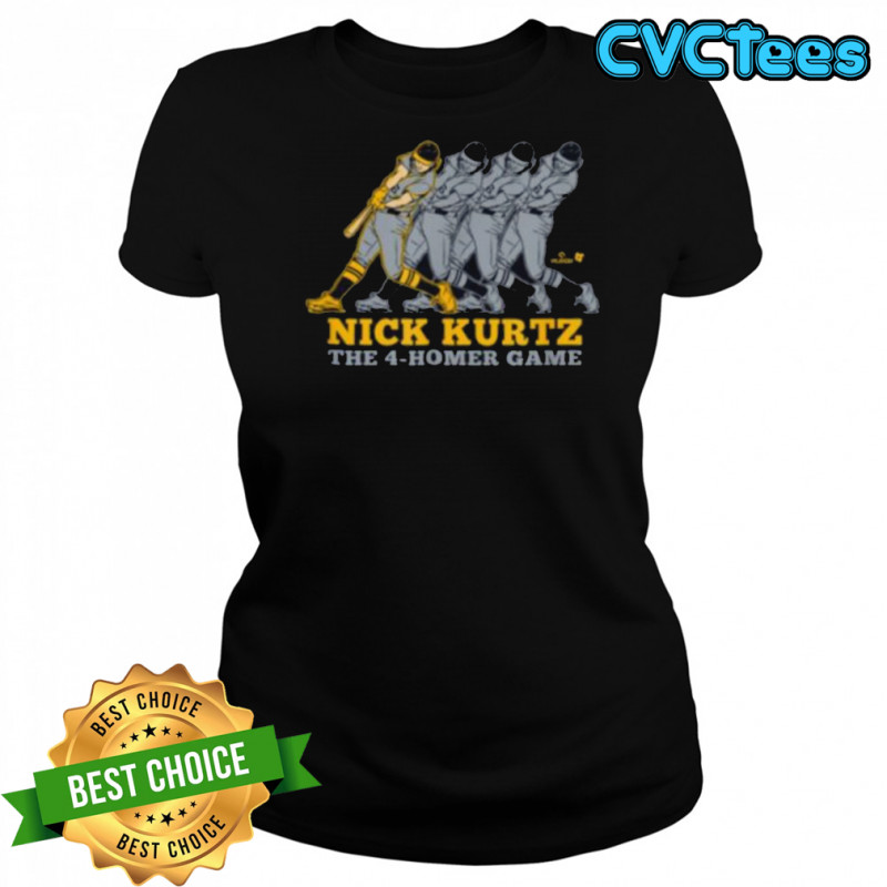 Nick Kurtz Four Home Run Game Oakland Baseball Shirt Women's T-shirt