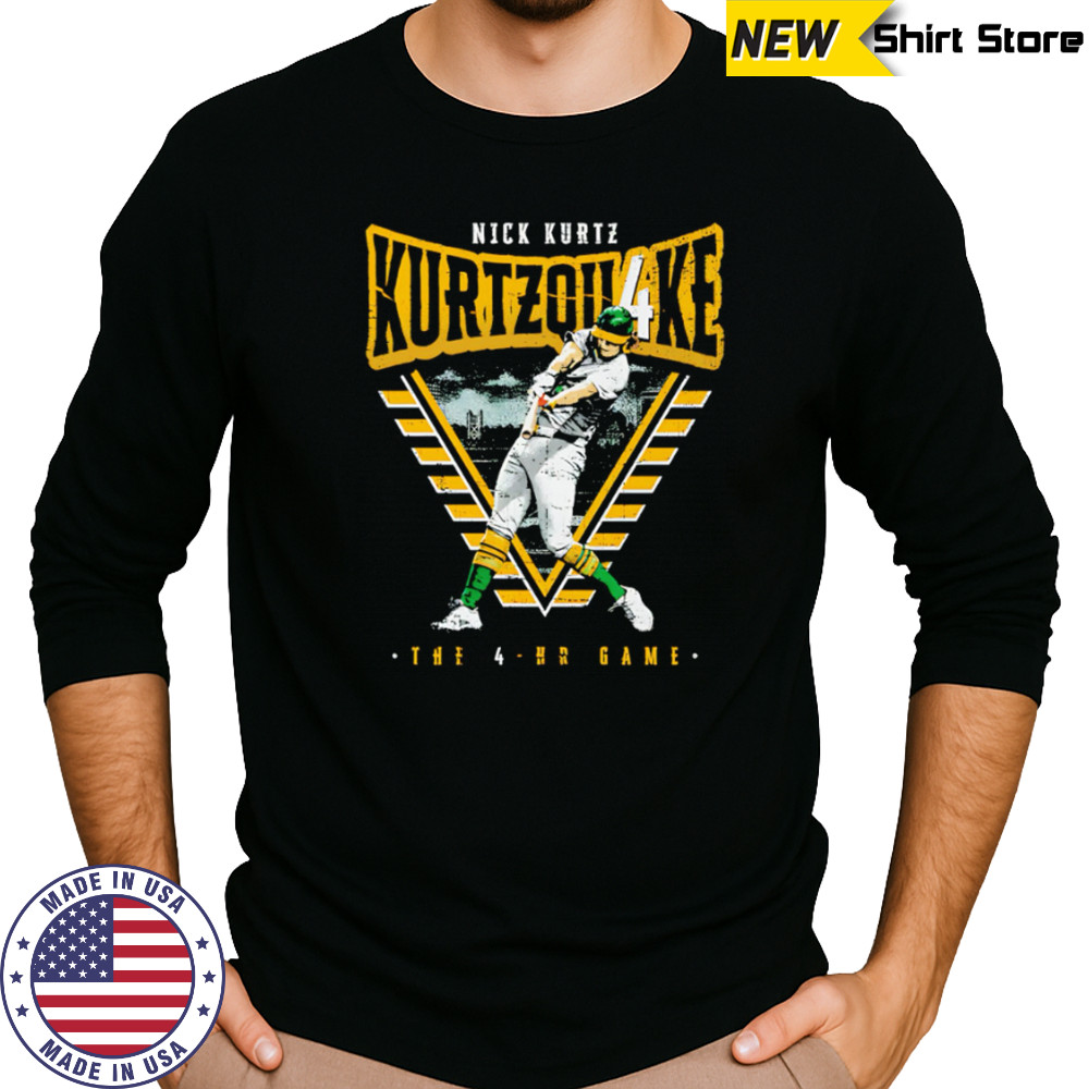 Nick Kurtz Sacramento 4 Homers game shirt Long Sleeved