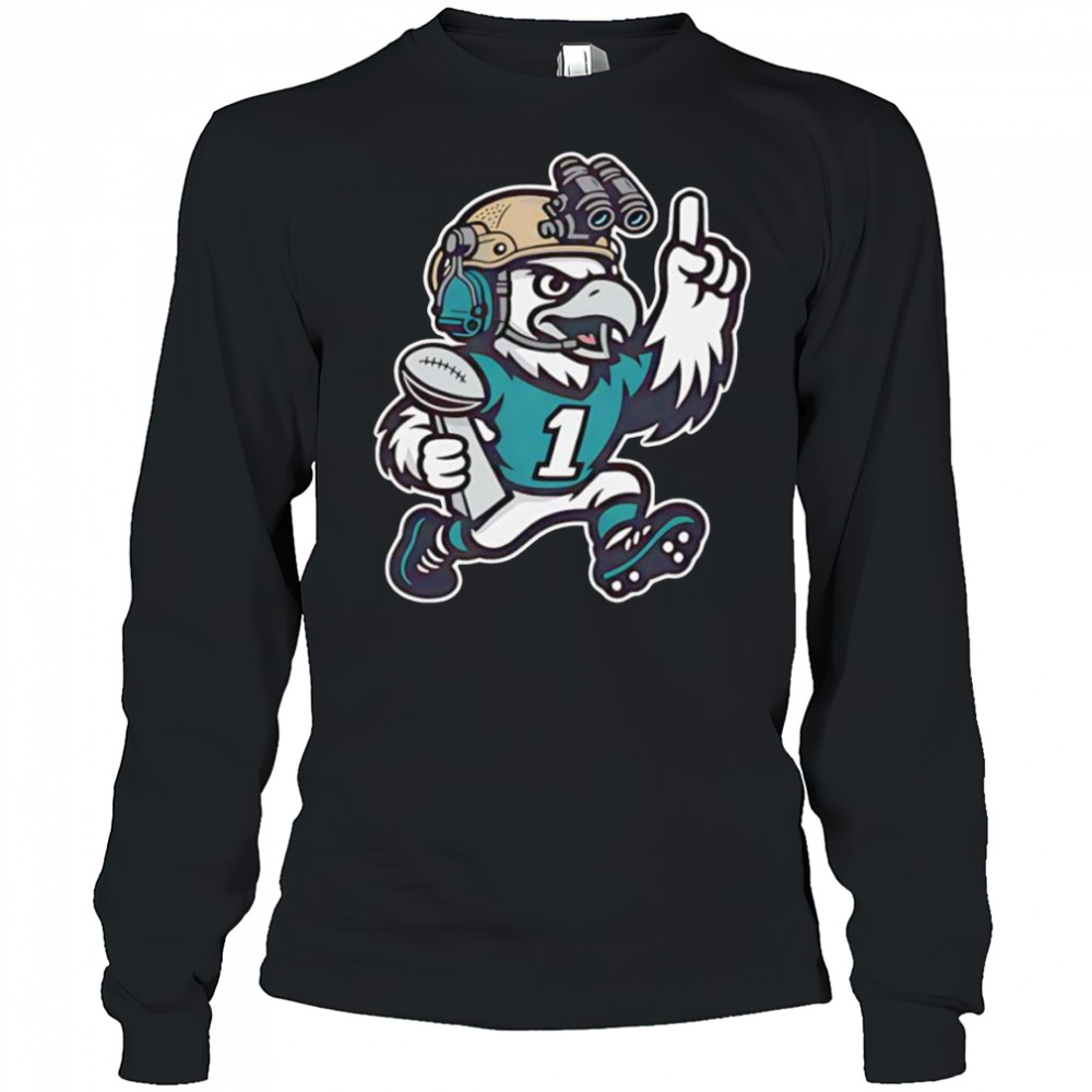 OTX Eagles football mascot shirt Long Sleeved