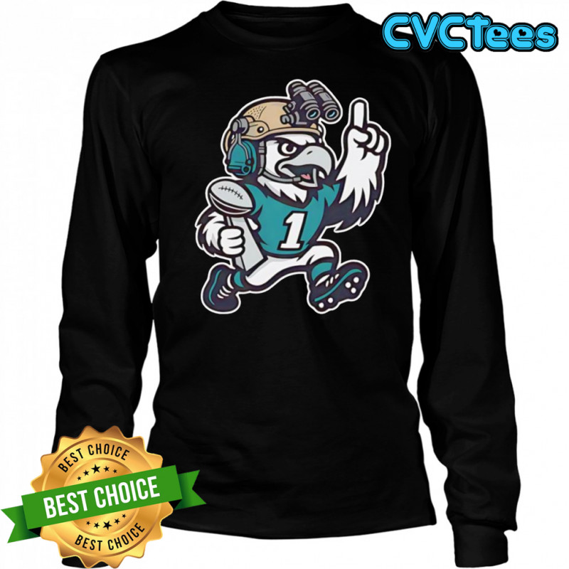 OTX Eagles football mascot shirt Long Sleeved
