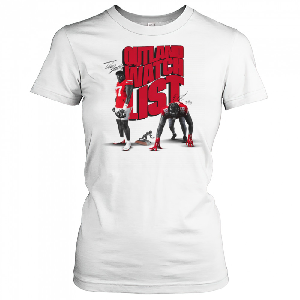 Outland watch list Houston Eddrick and Tegra Masta T Tshabola shirt Women's T-shirt