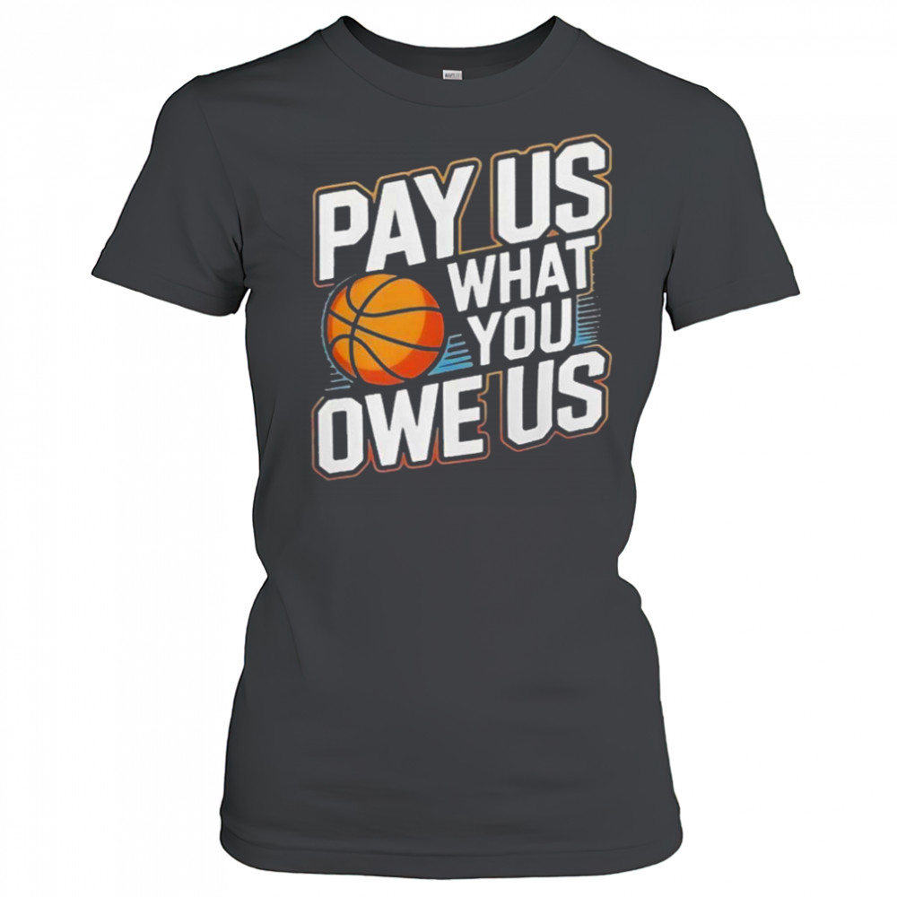 Pay Them What You Owe Us Them Support Women’s Sports WNBPA T-Shirt Women's T-shirt