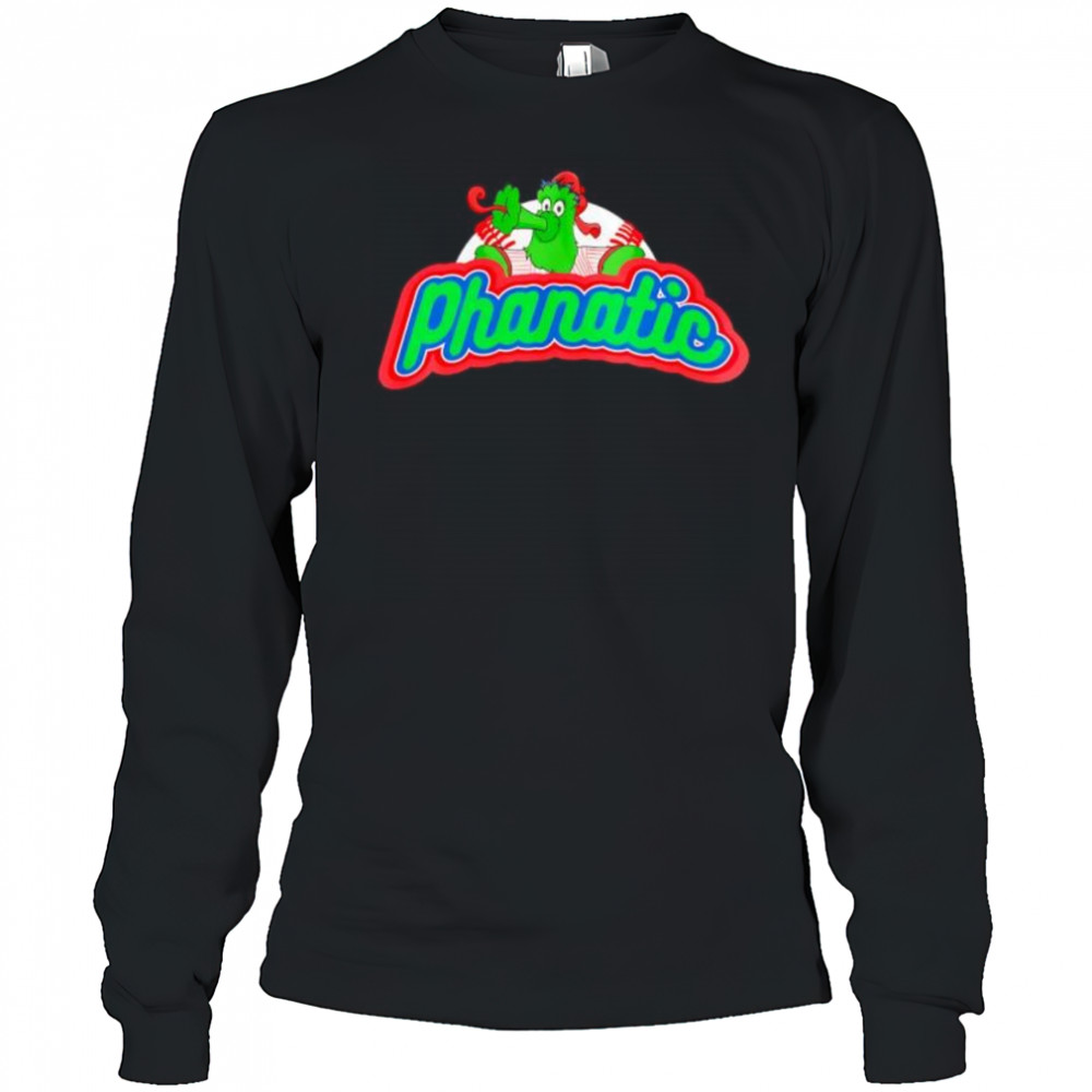 Philly Phanatic Baseball Mascot Design shirt Long Sleeved