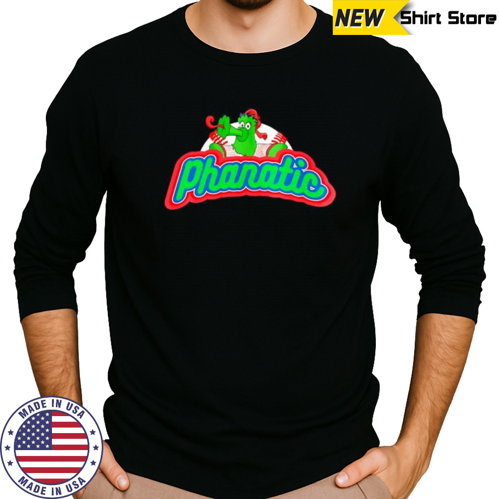 Philly Phanatic Baseball Mascot Design shirt Long Sleeved