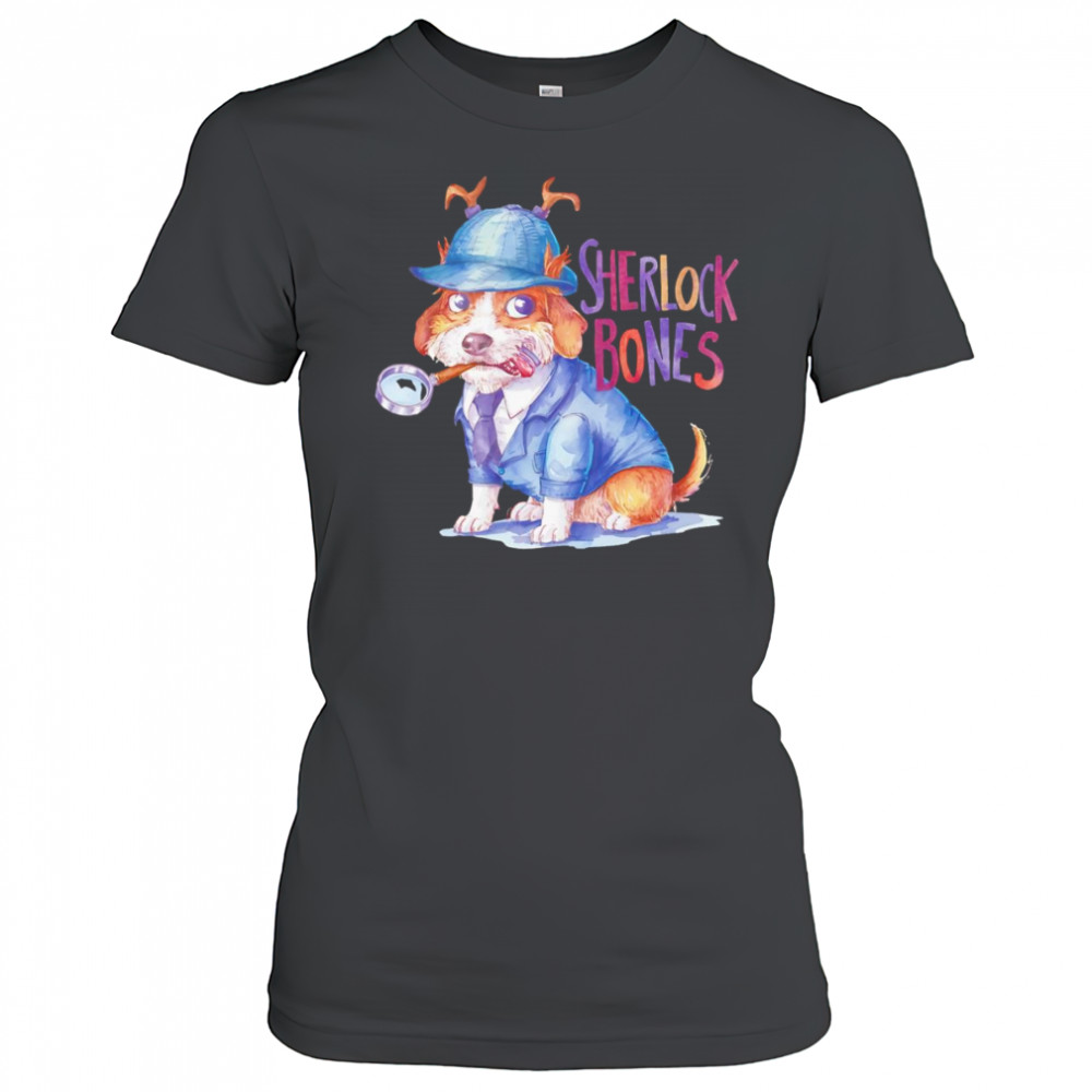 Sherlock bones Detective Dog shirt Women's T-shirt