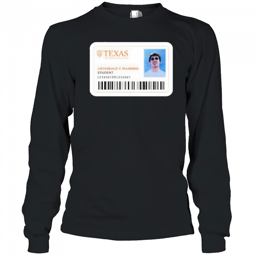 Texas Archibald C Manning Student Shirt Long Sleeved