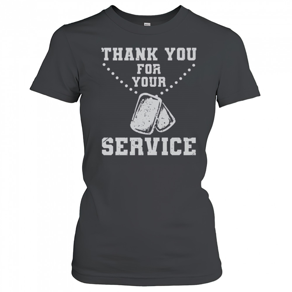 Thank You For Your Service Dog Tag T-Shirt Women's T-shirt