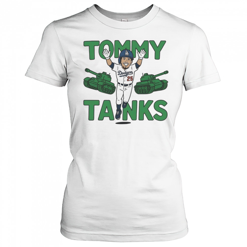 Tommy Tanks Los Angeles Dodgers cartoon shirt Women's T-shirt