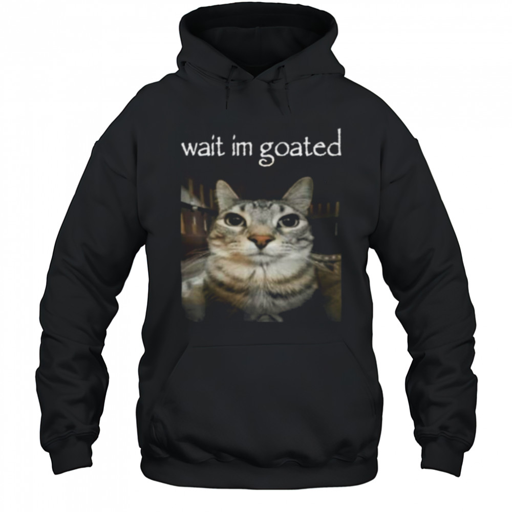 Wait I’M Goated Cat Meme Oddly Bootleg Specific Cats Shirt Hoodie