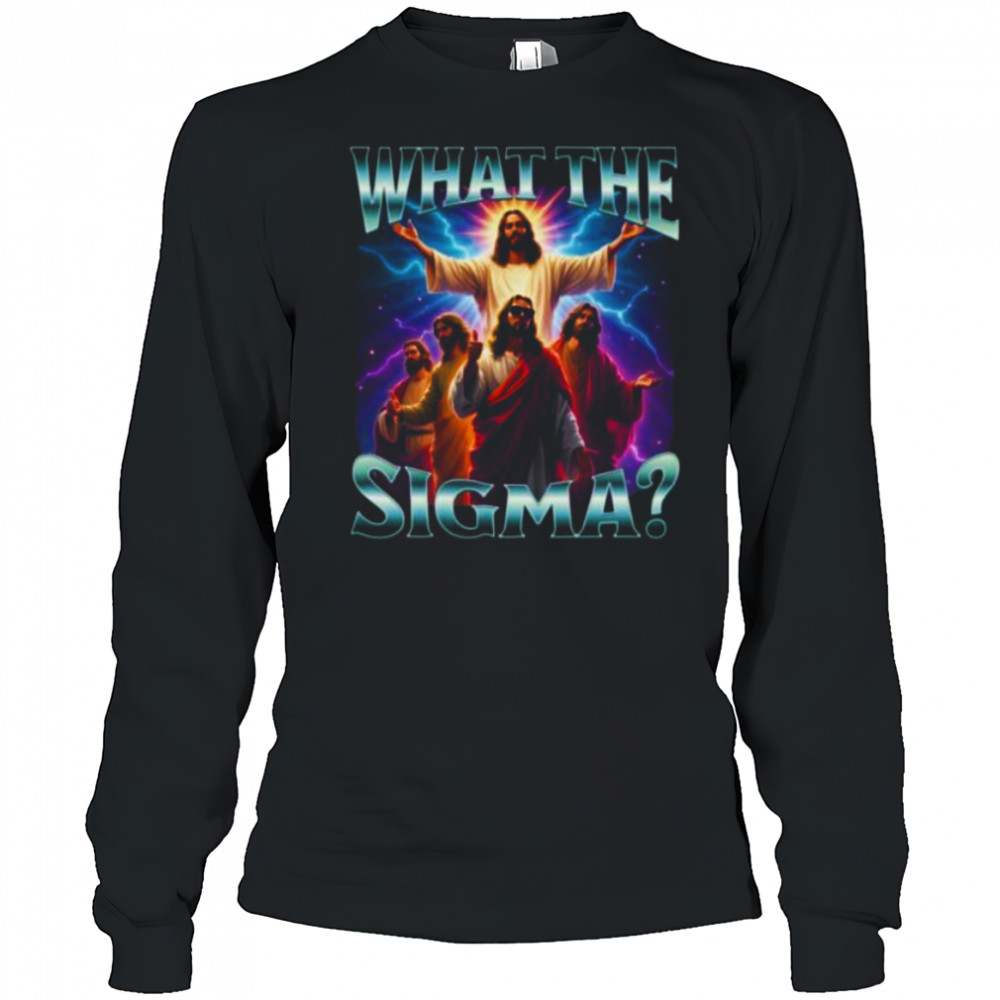 What The Sigma Jesus Meme Bootleg Cool Jesus Y2K Shirt Long Sleeved