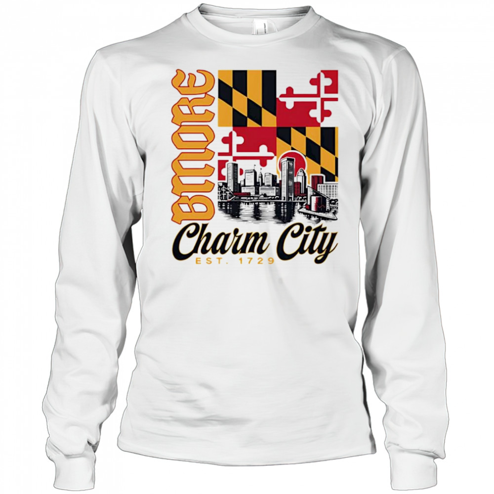 Where I’m From Men’s Chicago Charm City shirt Long Sleeved