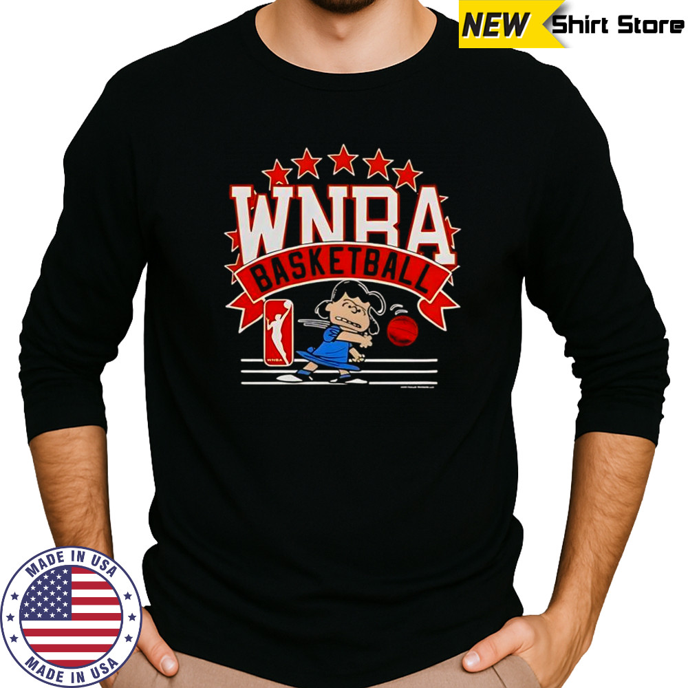 WNBA Basketball Lucy Van Pelt T-Shirt Long Sleeved
