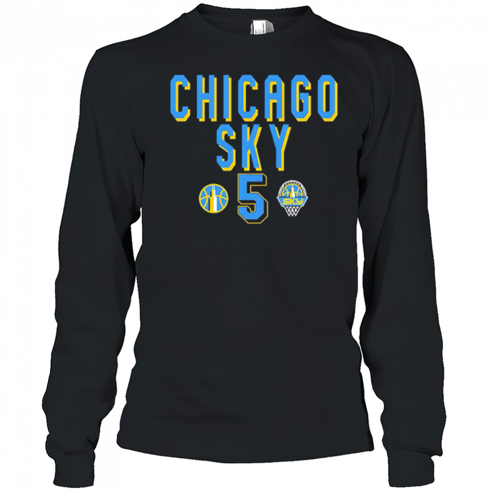 WNBA Chicago Sky Angel Reese #5 style shirt Long Sleeved