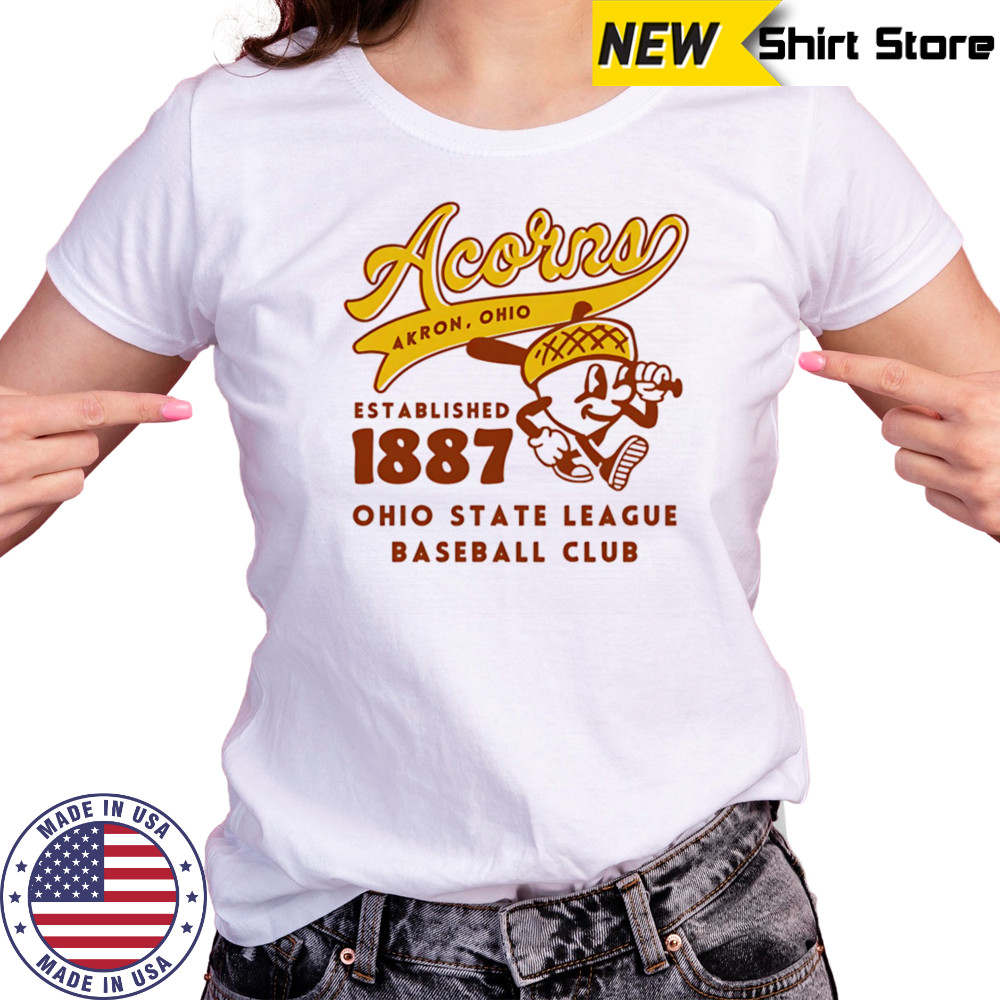 Akron Acorns Ohio State League baseball club shirt Women's T-shirt