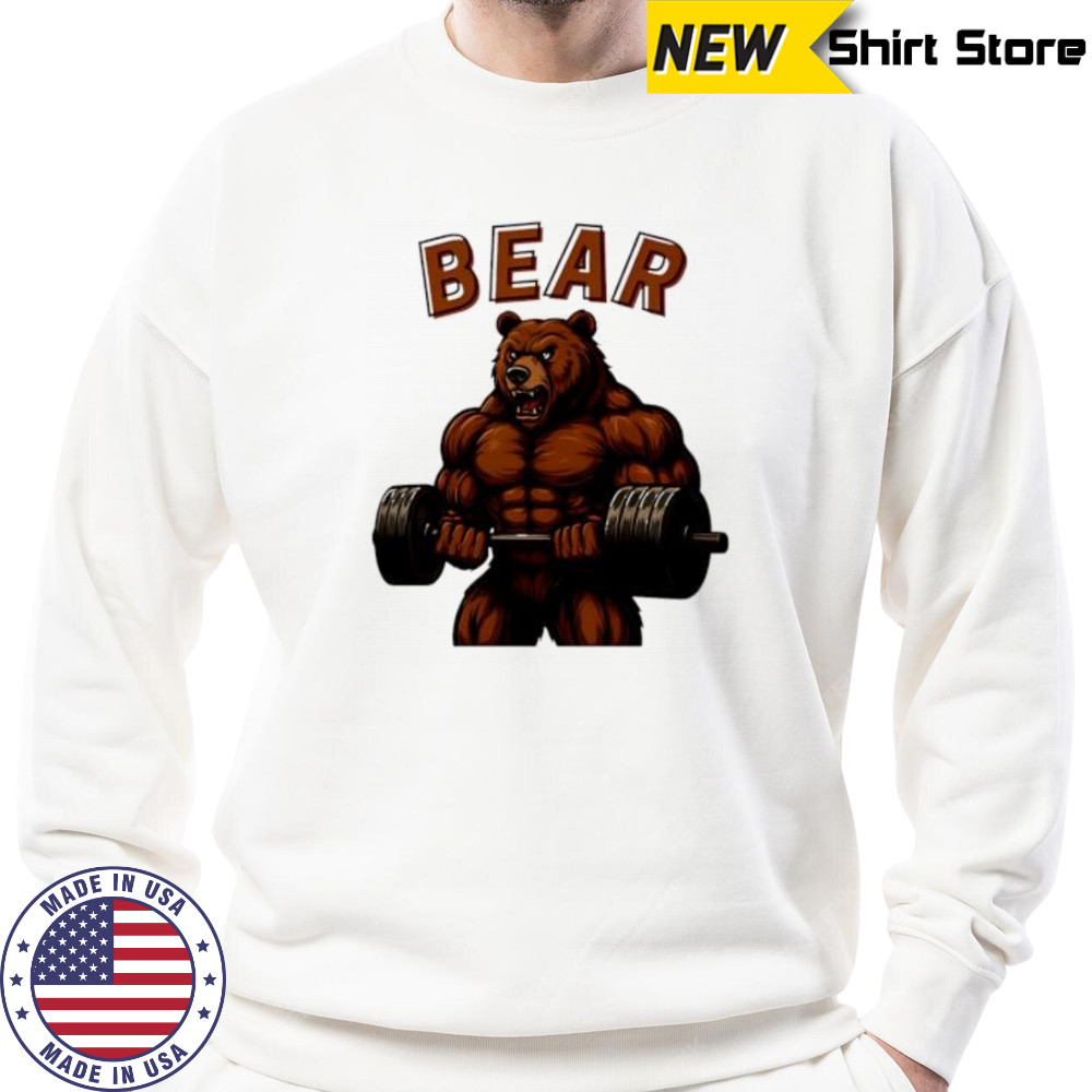 Bear Gym Weightlifting shirt Hoodie