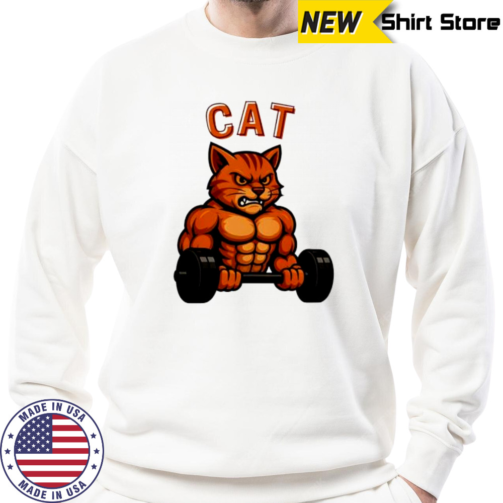 Cat Gym Weightlifting shirt Hoodie