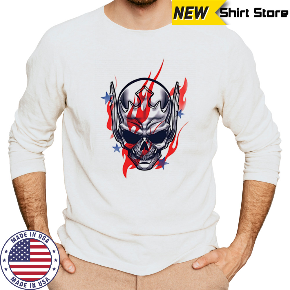 Cody Rhodes American nightmare skull stars shirt Long Sleeved