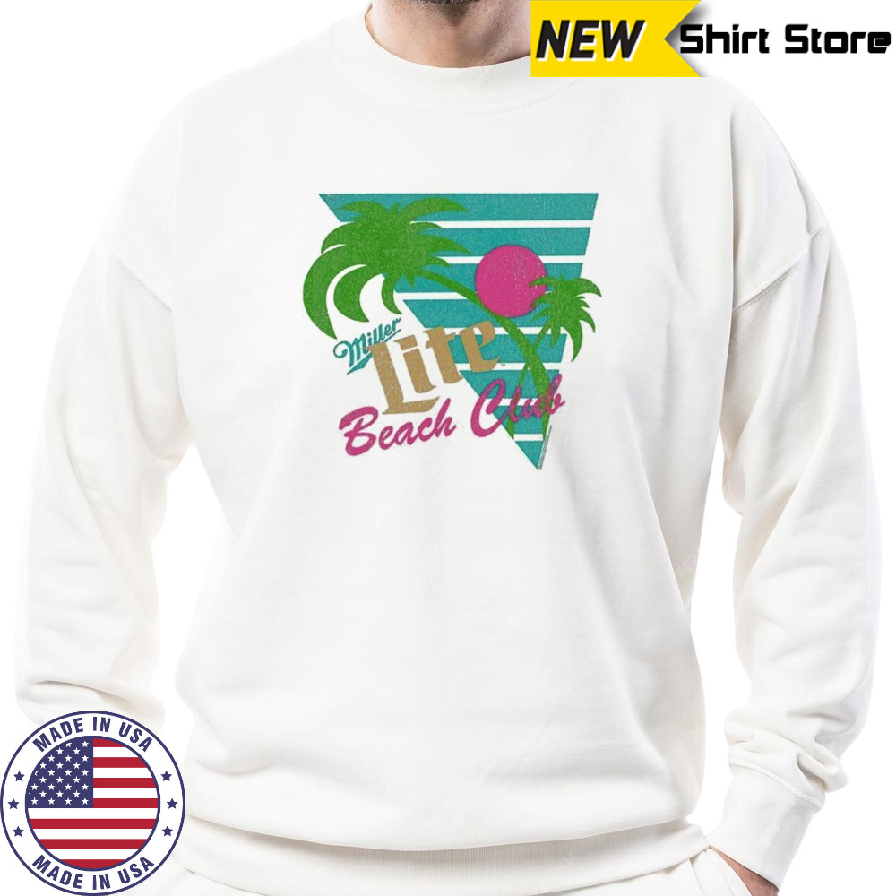 Miller Lite Beach Club T-shirt Hoodie