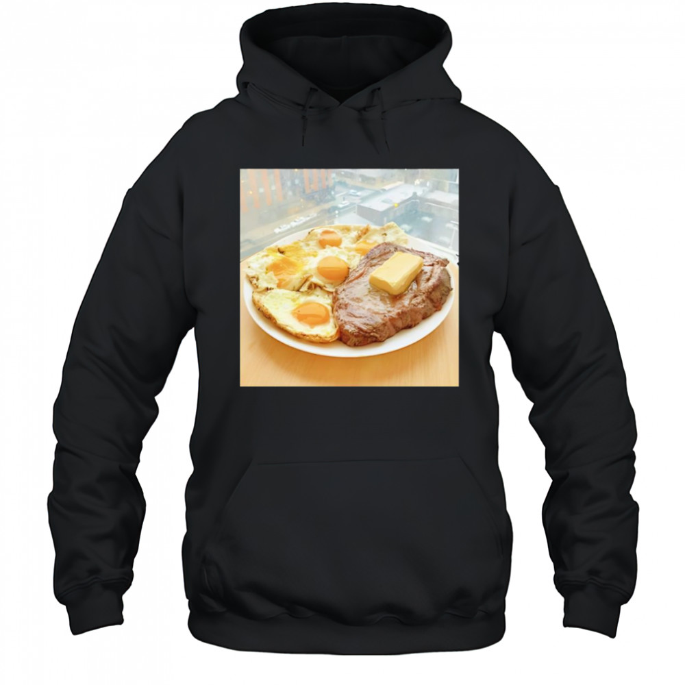 Zack Strength Steak Eggs and Butter shirt Hoodie