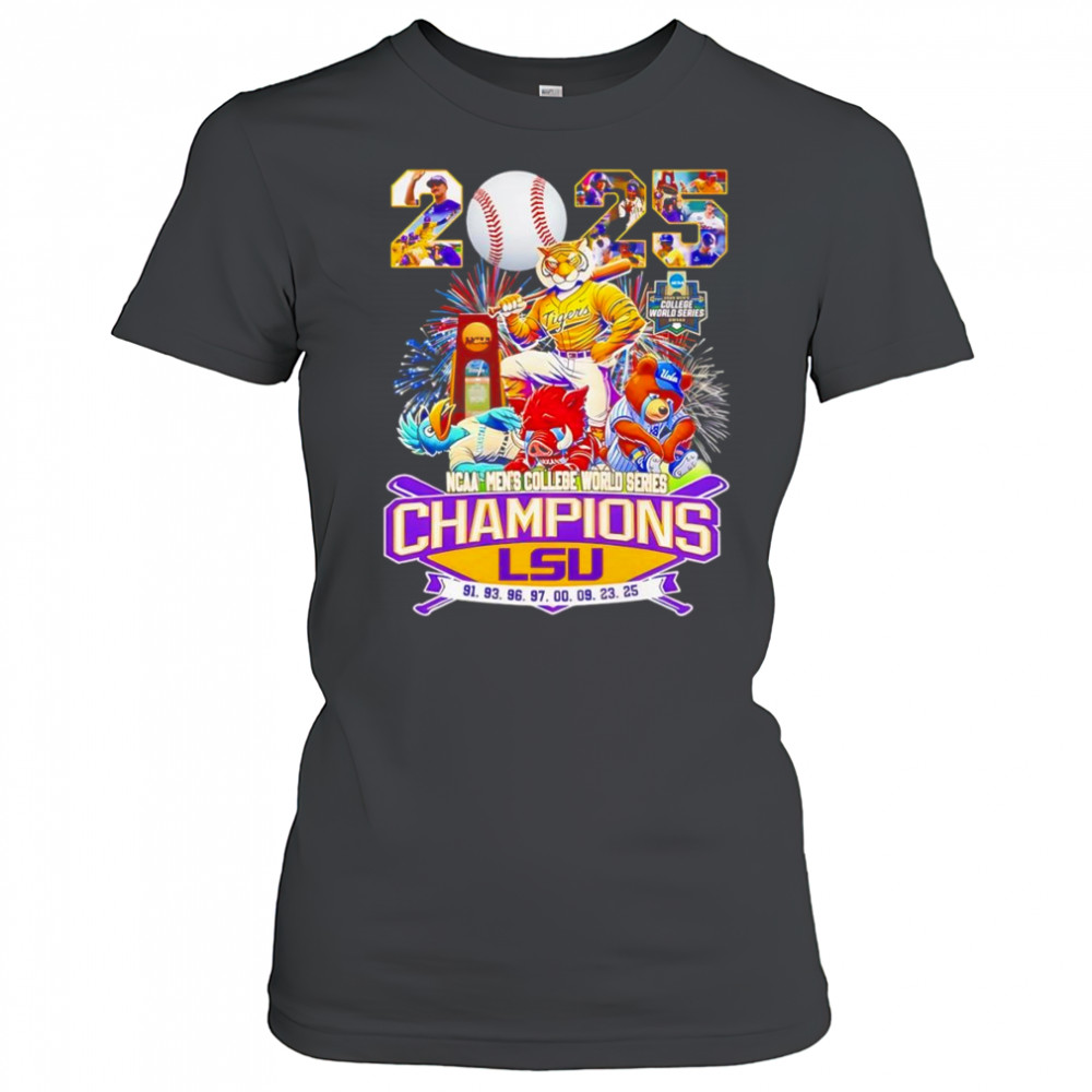 2025 NCAA Men’s College World Series Champions LSU Tigers mascot shirt Women's T-shirt
