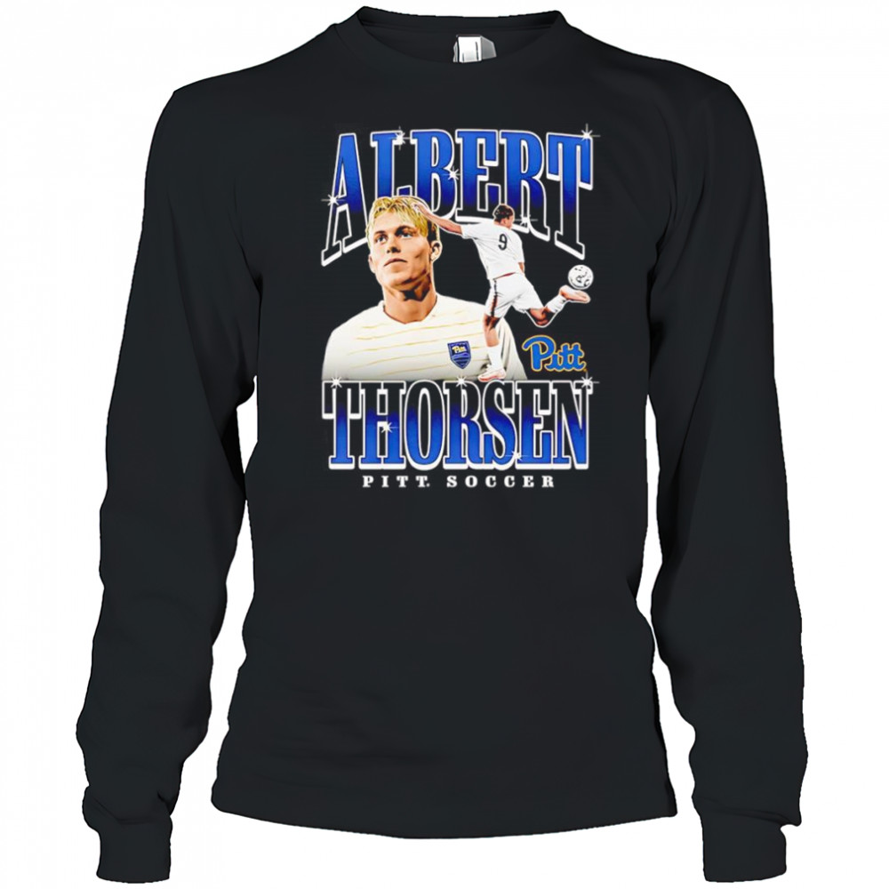 Albert Thorsen Pitt soccer graphic shirt Long Sleeved