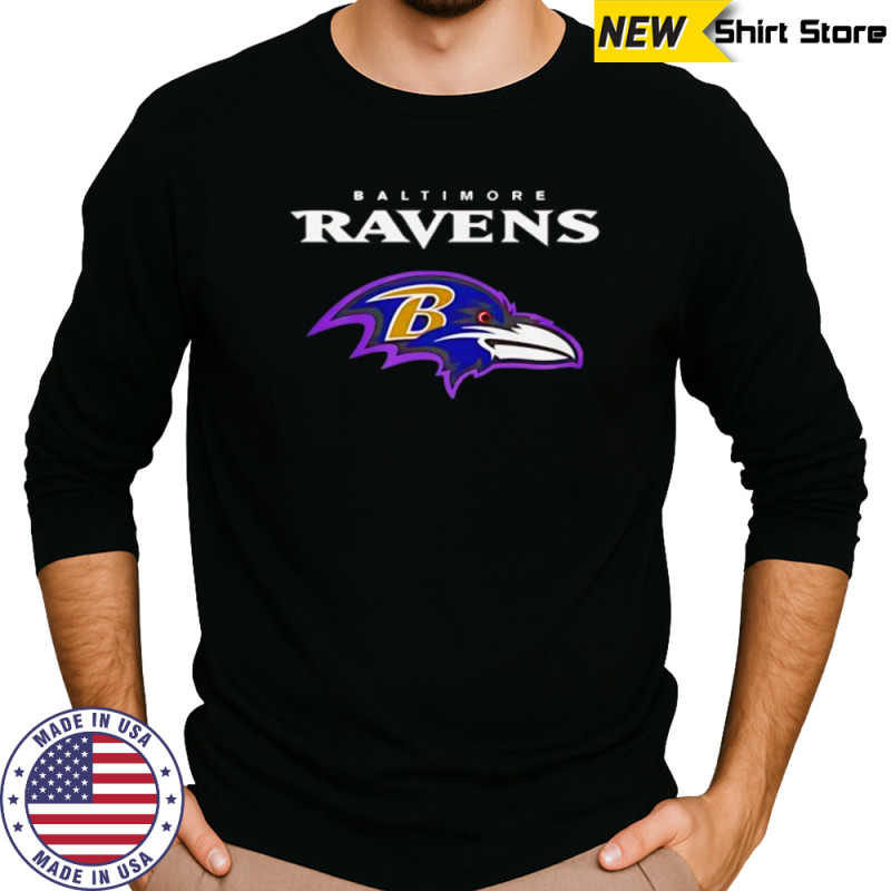 Baltimore Ravens logo Era 8 shirt Long Sleeved