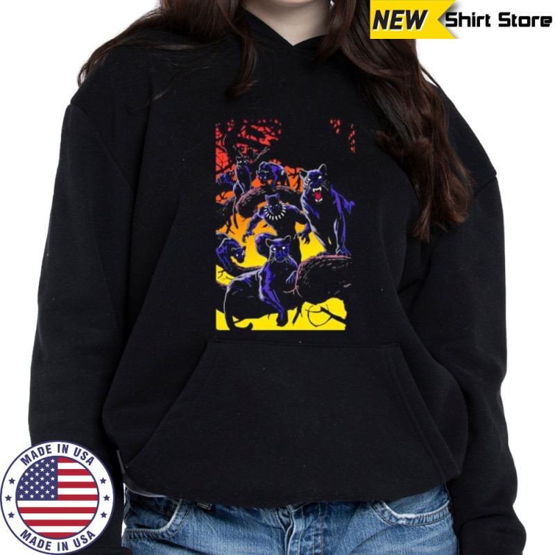 Black Panther sunset graphic shirt Sweatshirt