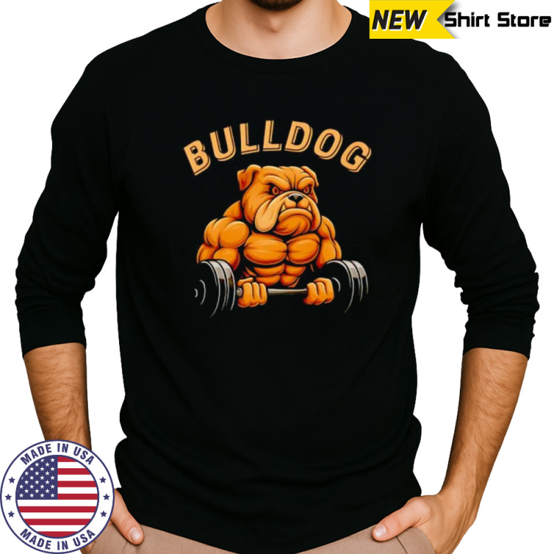 Bulldog Gym Weightlifting shirt Long Sleeved