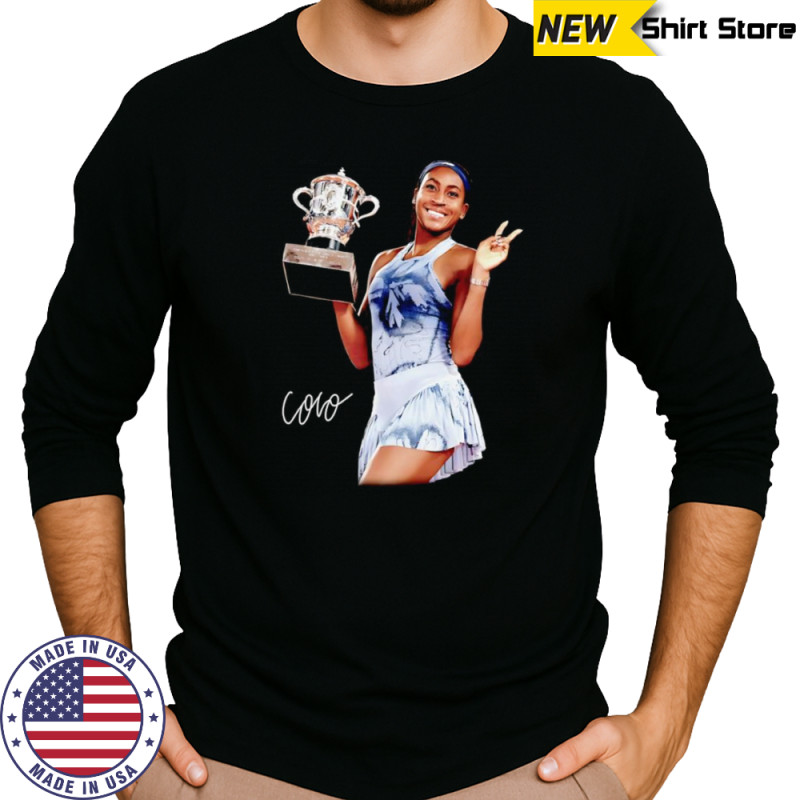 Coco Gauff Champion graphic shirt Long Sleeved