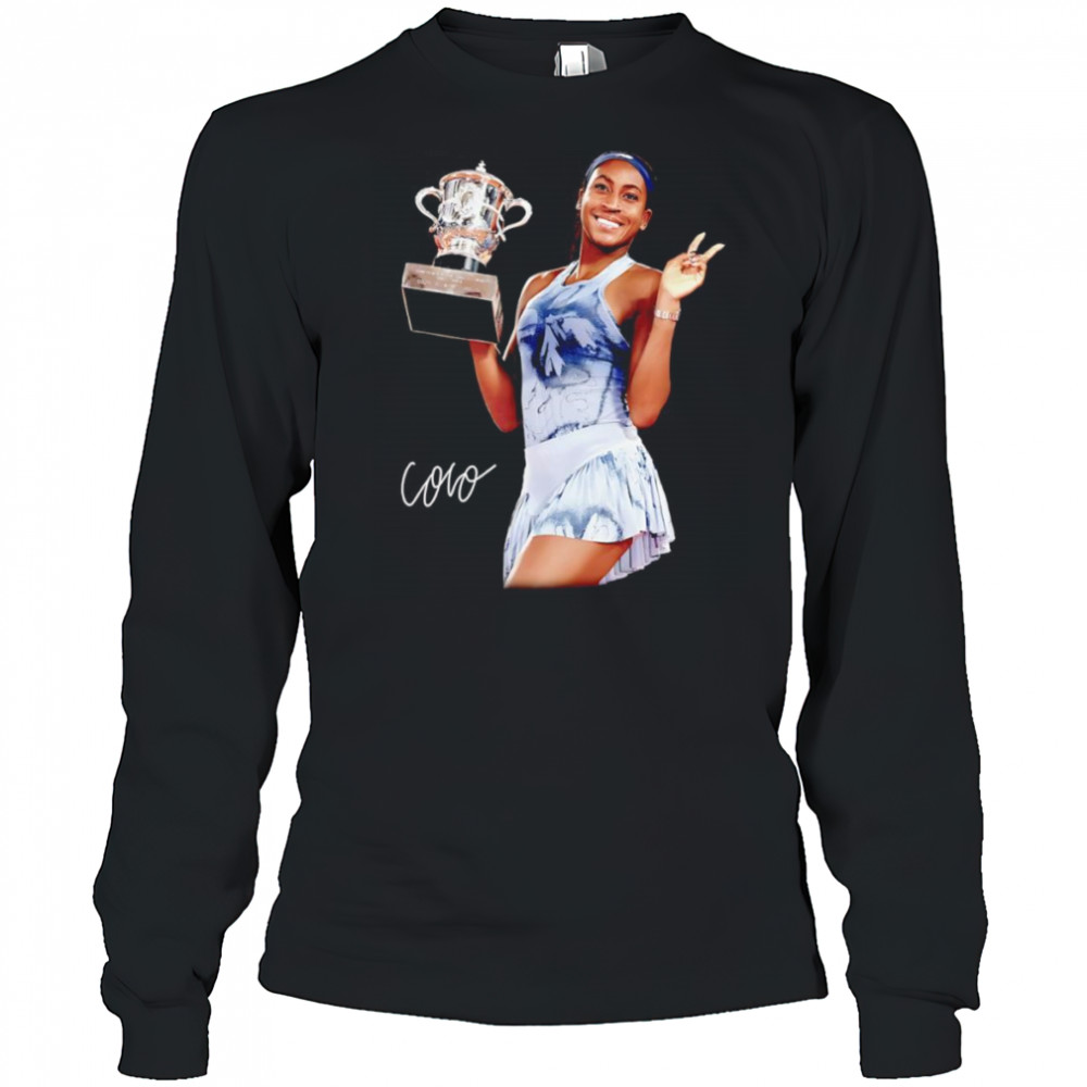 Coco Gauff Champion graphic shirt Long Sleeved