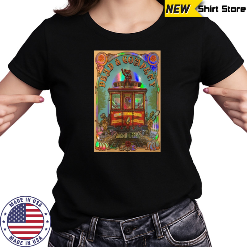 Dead and Company Aug 01 2025 Golden Gate Park San Francisco CA Tour Poster T-Shirt Women's T-shirt