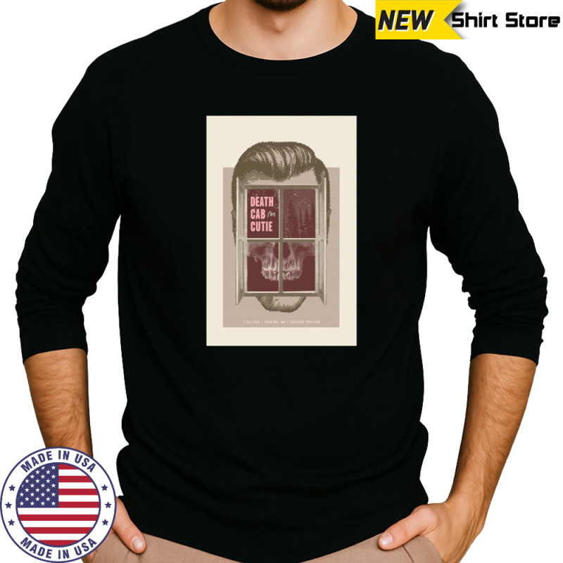 Death Cab for Cutie July 30 2025 at Spokane Pavilion Spokane WA Poster T-Shirt Long Sleeved