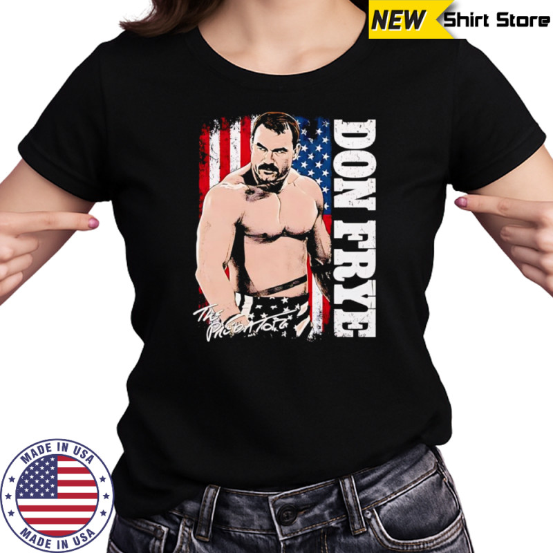 Don Frye American flag shirt Women's T-shirt
