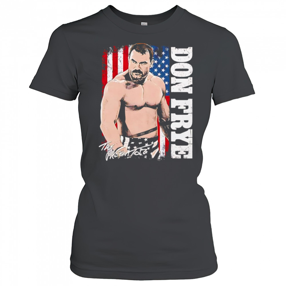 Don Frye American flag shirt Women's T-shirt