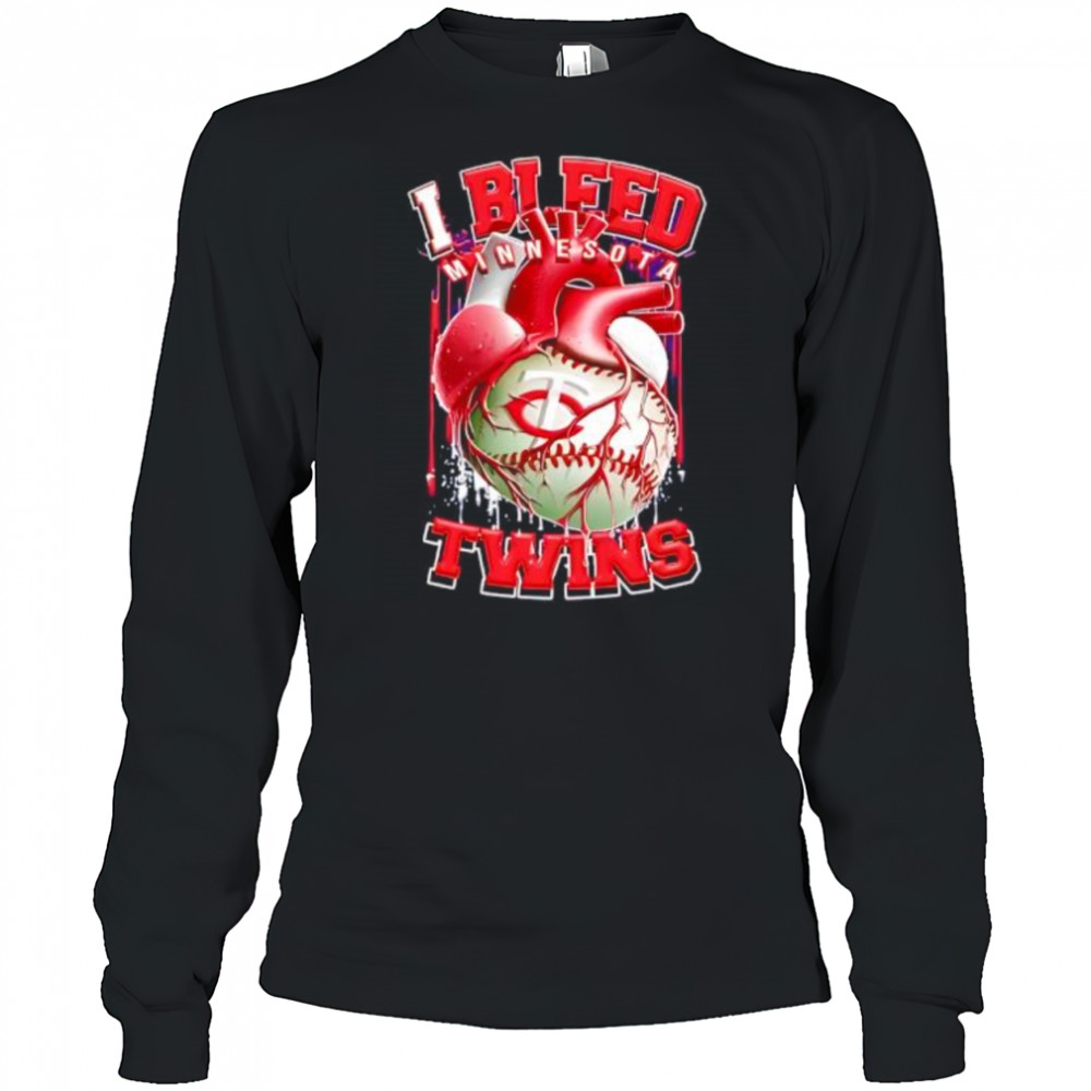 I Bleed Minnesota Twins shirt Long Sleeved