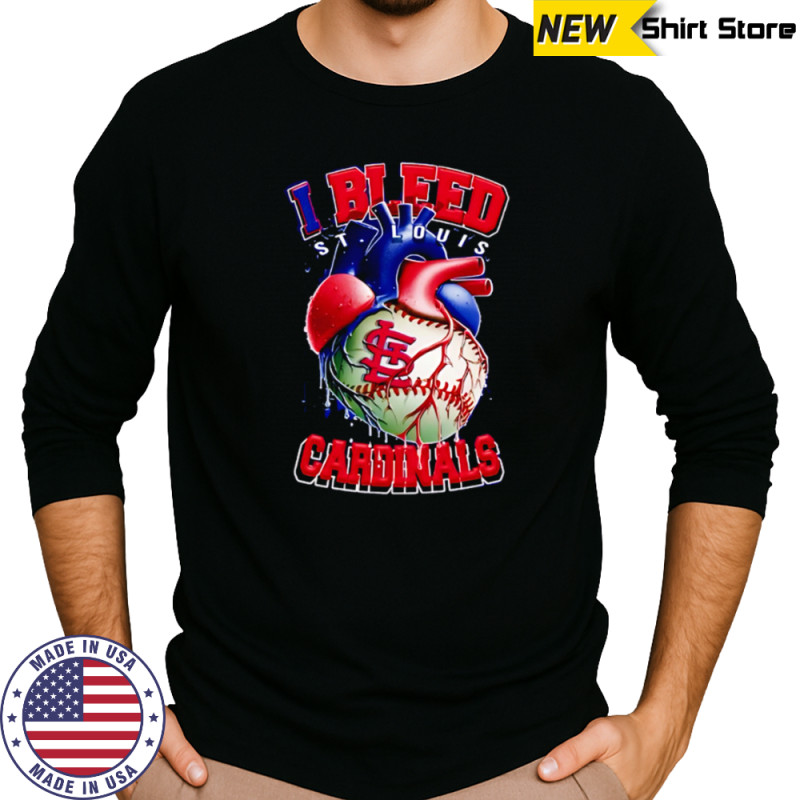 I Bleed St. Louis Cardinals shirt Long Sleeved