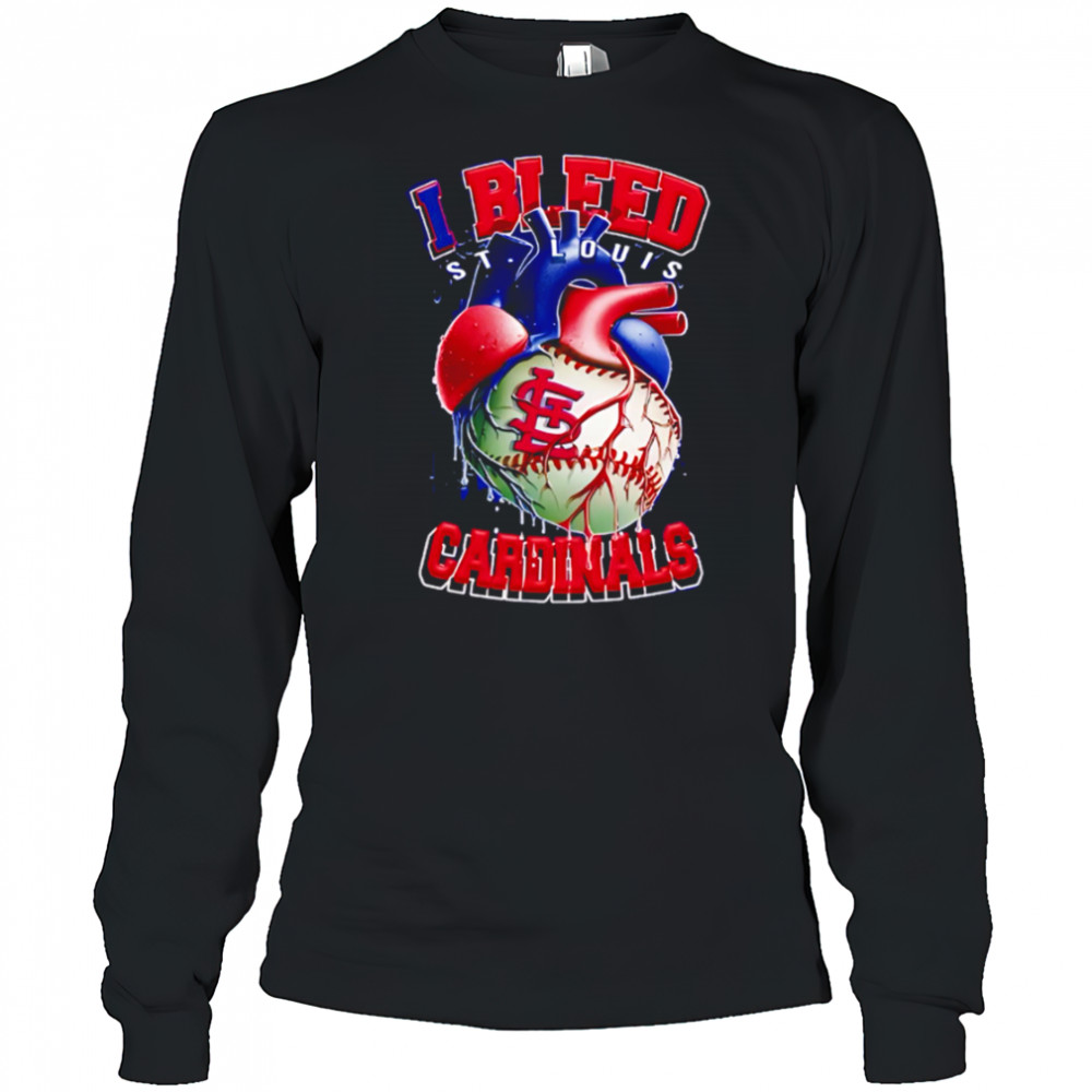I Bleed St. Louis Cardinals shirt Long Sleeved